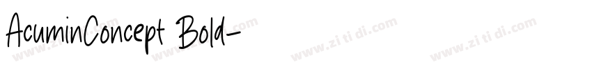 AcuminConcept Bold字体转换